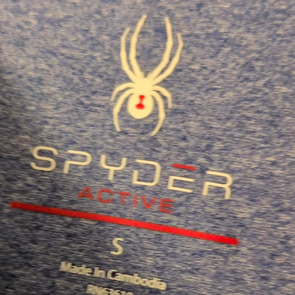 Spyder Women's Heathered Blue Long Sleeve Tee - Picture 4 of 8